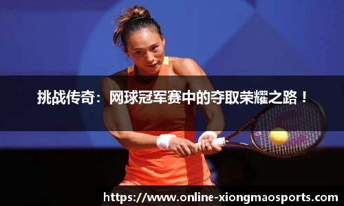 挑战传奇：网球冠军赛中的夺取荣耀之路 !
